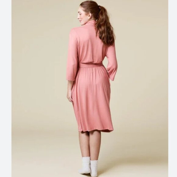 Pine Cone Hill Willow Knit Bamboo Wrap Robe Lilac Size Small NWT - Picture 2 of 6